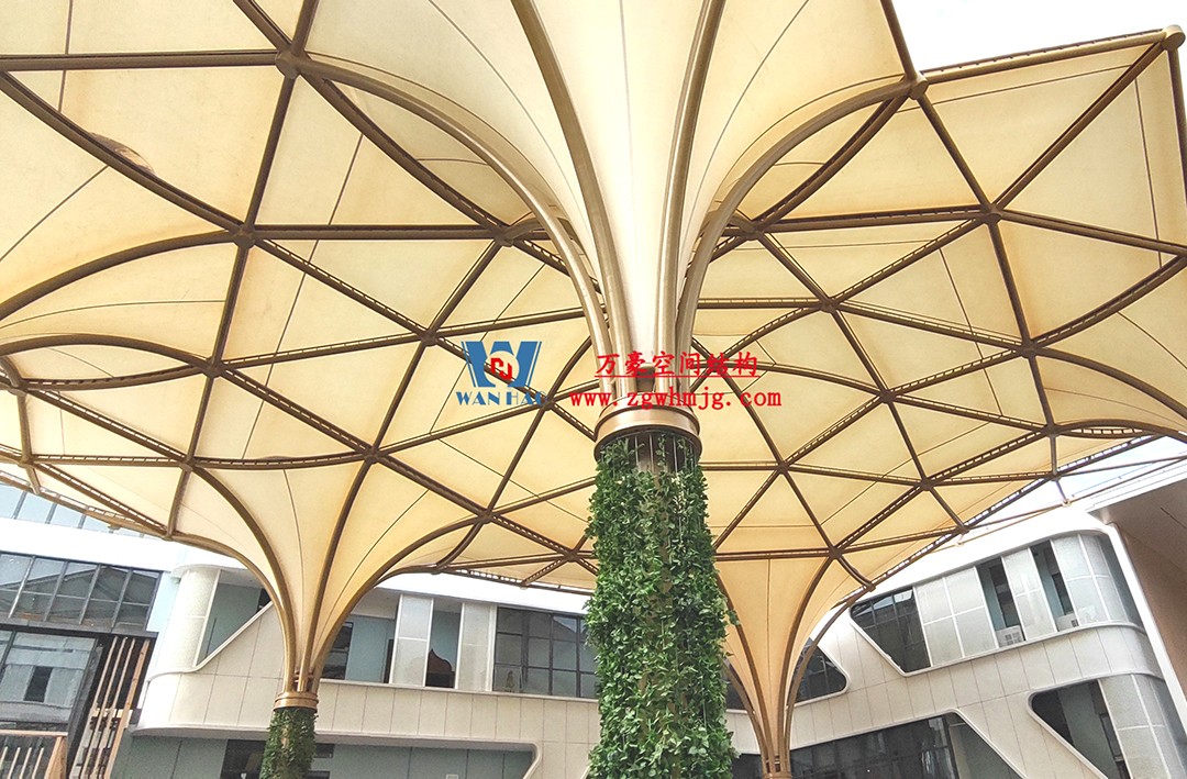 有骨骼、有皮膚的PTFE膜結(jié)構(gòu)建筑