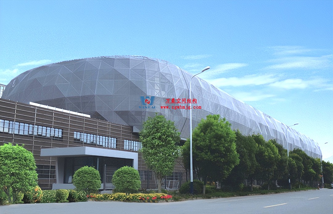 有骨骼、有皮膚的PTFE膜結(jié)構(gòu)建筑