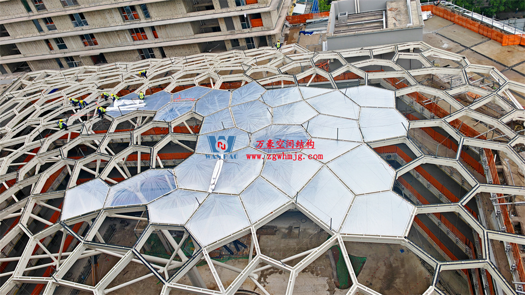 浙江萬豪空間結構集團有限公司安吉云安里項目膜結構工程進展報告
