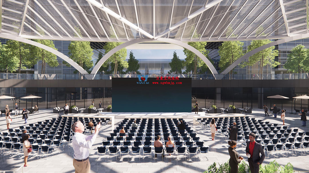 ETFE氣枕膜與雙曲面空間網(wǎng)殼結(jié)構(gòu)結(jié)合是什么樣？一起來一睹真容