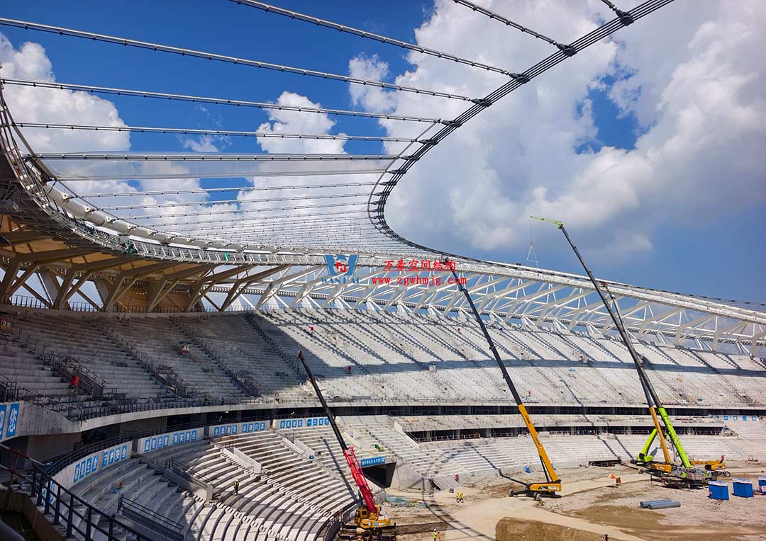 太湖之畔，華燈初上|無錫奧體中心施工加速