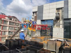 新泰卓越·財(cái)富廣場膜結(jié)構(gòu)項(xiàng)目開始施工